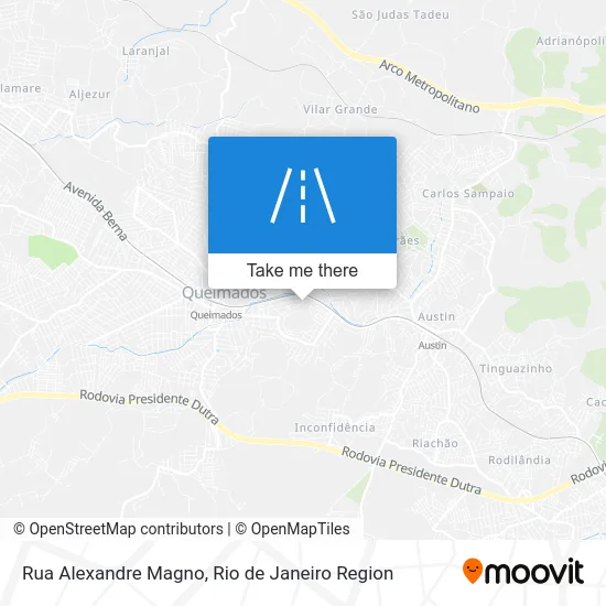 Rua Alexandre Magno map