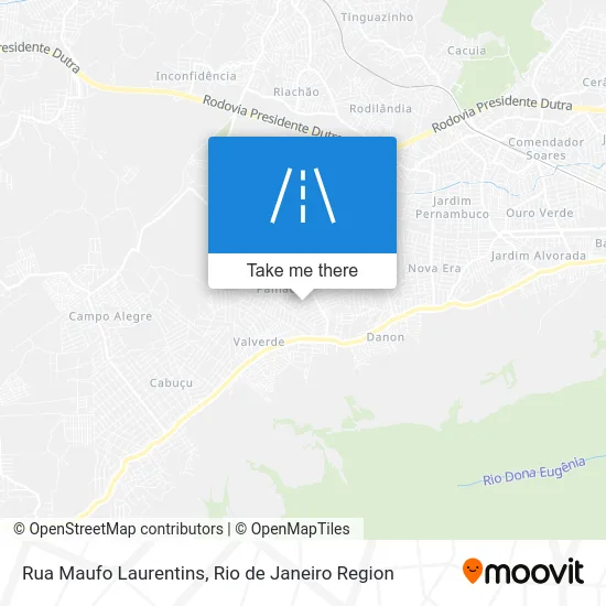 Rua Maufo Laurentins map