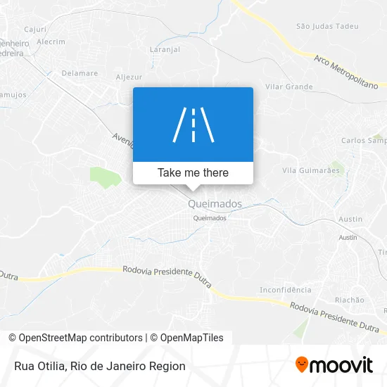 Rua Otilia map