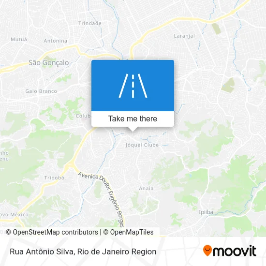 Rua Antônio Silva map