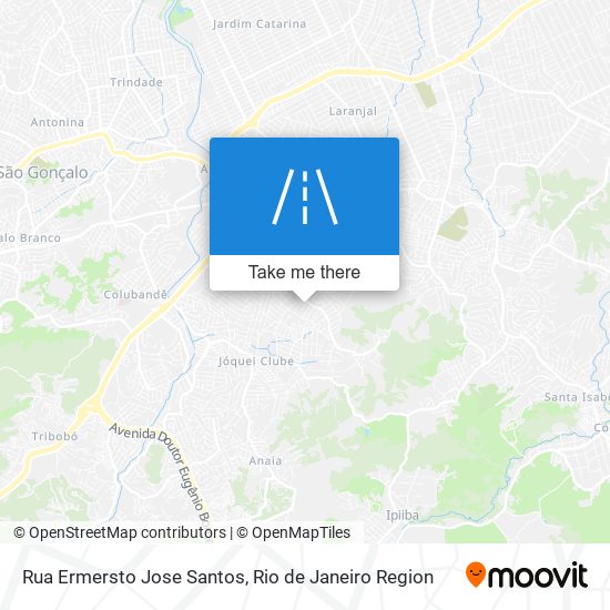 Mapa Rua Ermersto Jose Santos