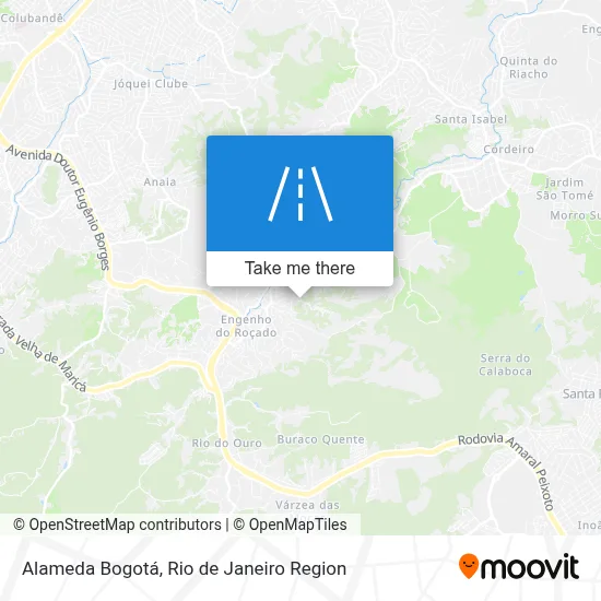 Alameda Bogotá map