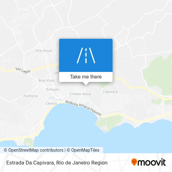 Estrada Da Capivara map