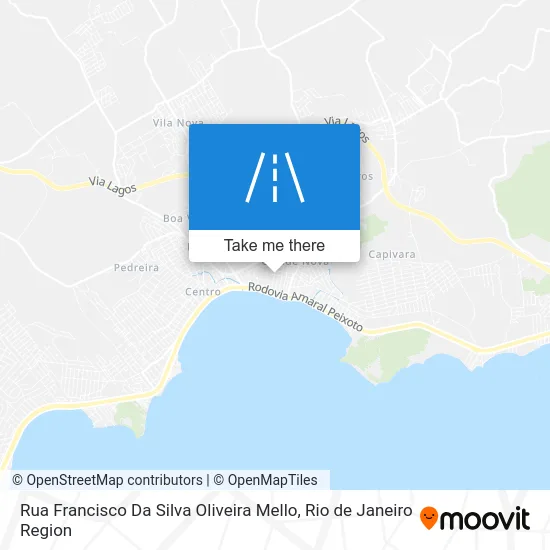 Rua Francisco Da Silva Oliveira Mello map