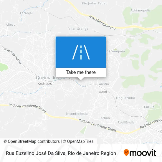 Rua Euzelino José Da Silva map