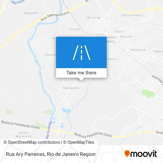 Rua Ary Parreiras map