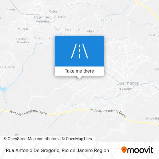 Rua Antonio De Gregorio map