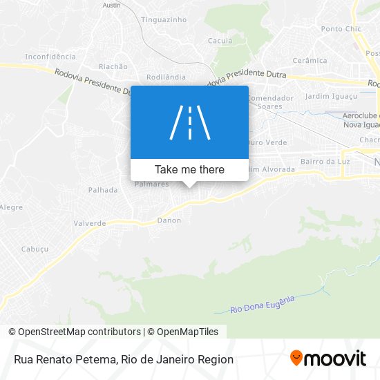 Mapa Rua Renato Petema