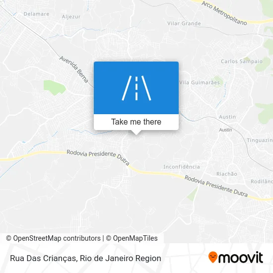 Rua Das Crianças map