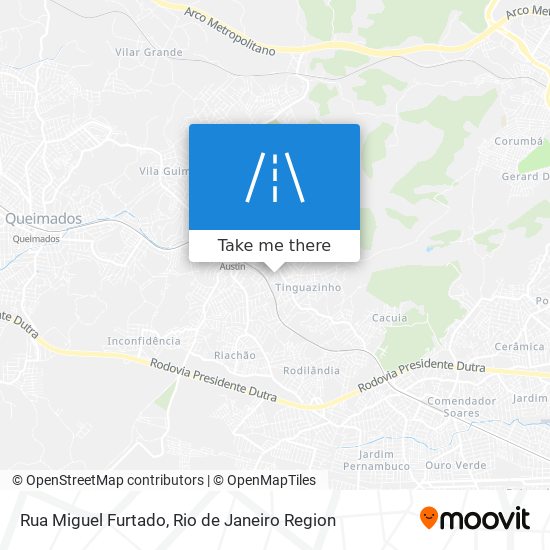 Mapa Rua Miguel Furtado