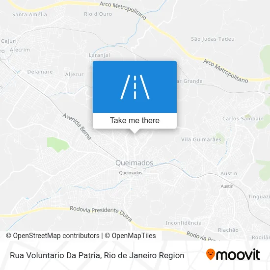 Rua Voluntario Da Patria map
