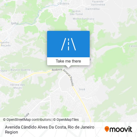 Mapa Avenida Cândido Alves Da Costa