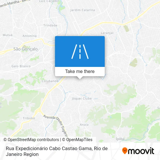 Rua Expedicionário Cabo Castao Gama map