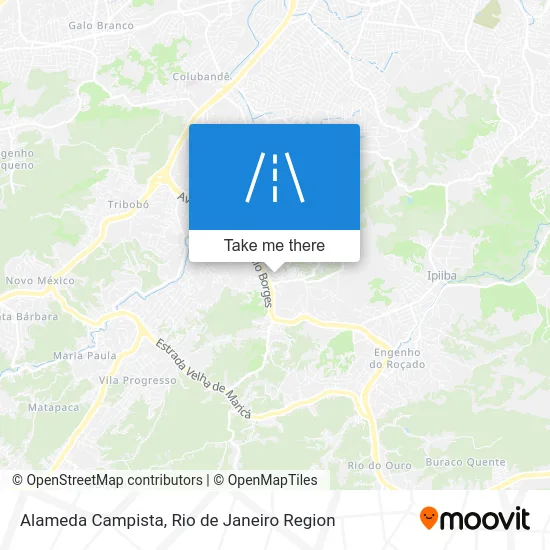 Alameda Campista map