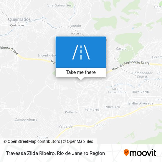 Mapa Travessa Zilda Ribeiro