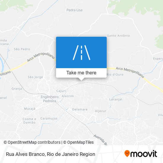 Rua Alves Branco map