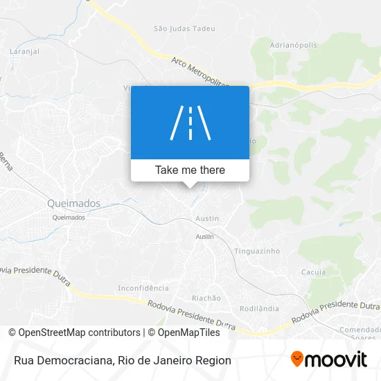 Rua Democraciana map