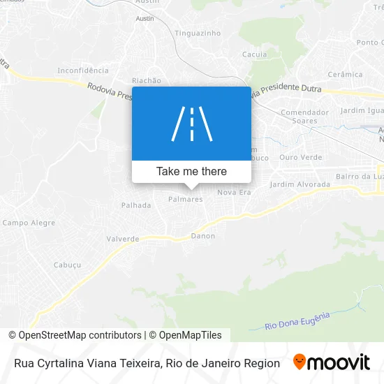 Rua Cyrtalina Viana Teixeira map