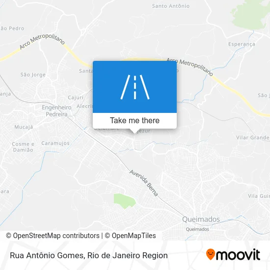 Rua Antônio Gomes map