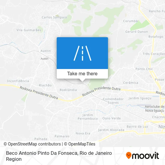 Beco Antonio Pinto Da Fonseca map