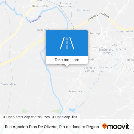 Mapa Rua Agnaldo Dias De Oliveira