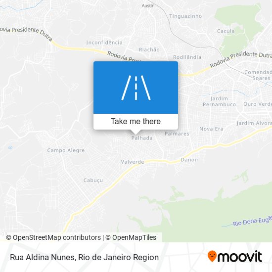 Rua Aldina Nunes map