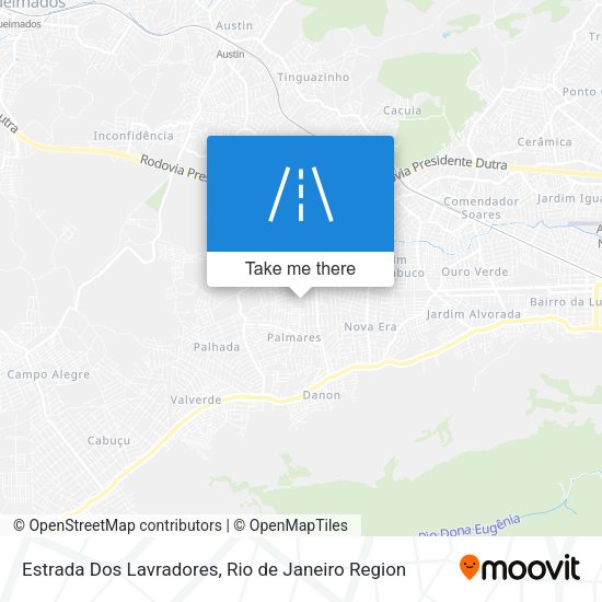 Estrada Dos Lavradores map