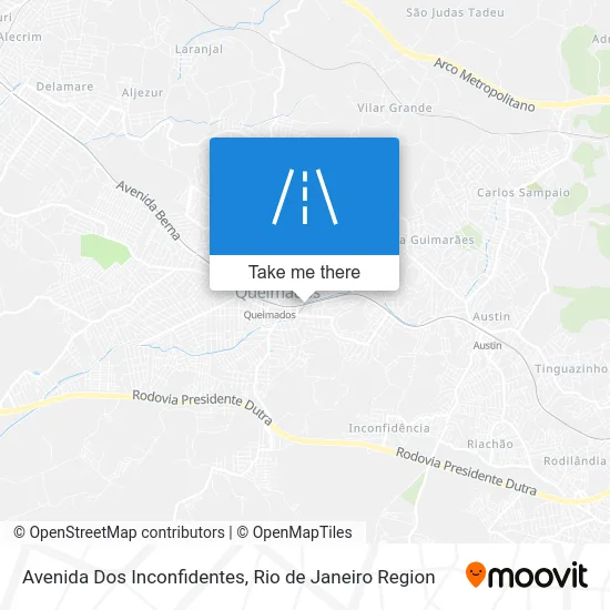 Avenida Dos Inconfidentes map
