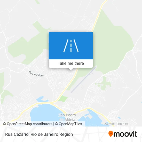 Rua Cezario map