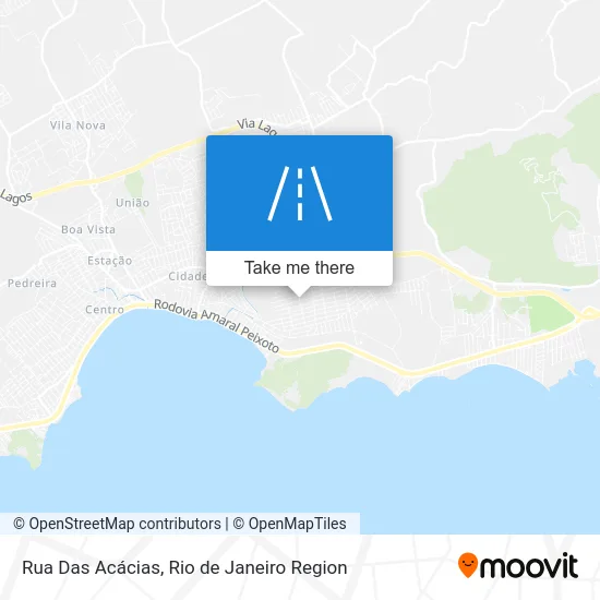Rua Das Acácias map