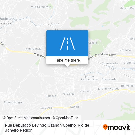 Rua Deputado Levindo Ozanan Coelho map