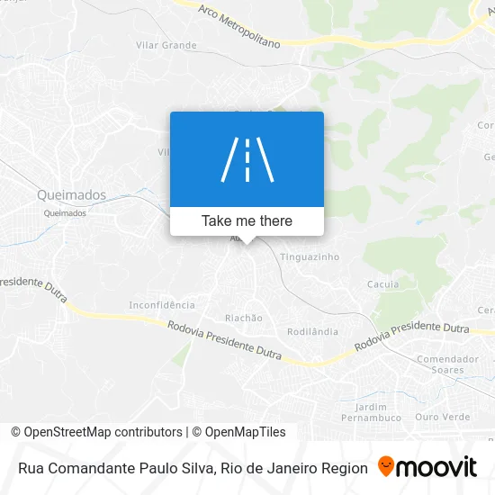 Rua Comandante Paulo Silva map