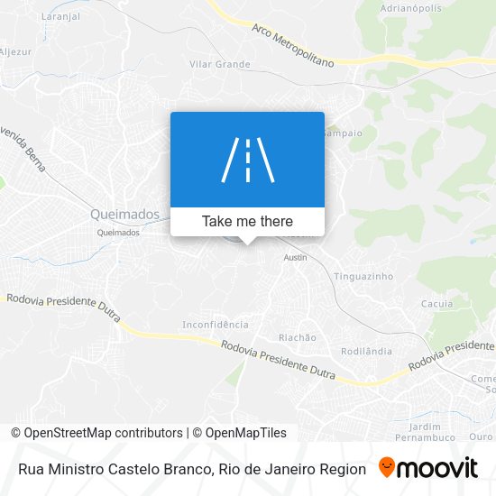 Rua Ministro Castelo Branco map