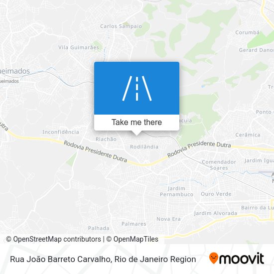 Rua João Barreto Carvalho map
