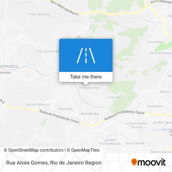 Rua Alves Gomes map