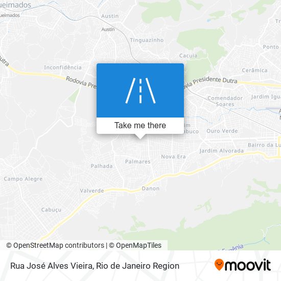 Rua José Alves Vieira map