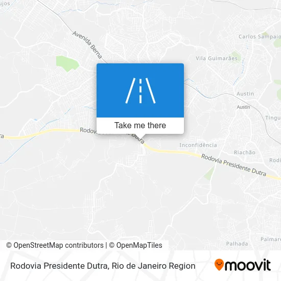 Rodovia Presidente Dutra map