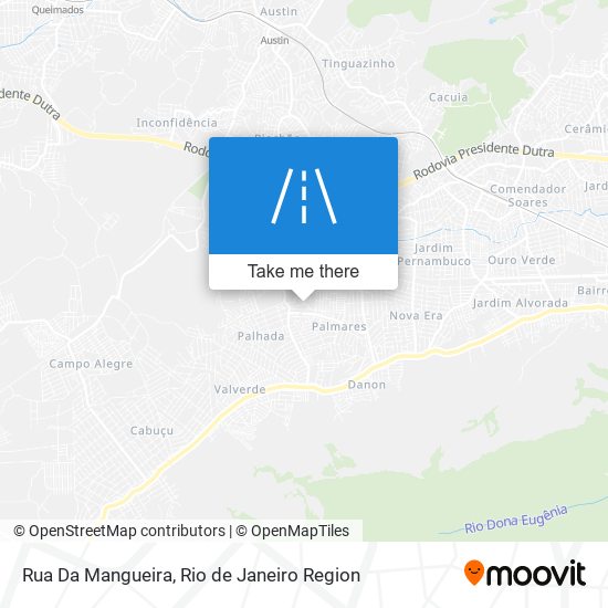 Mapa Rua Da Mangueira