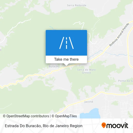 Estrada Do Buracão map