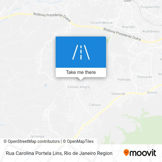 Rua Carolina Portela Lins map