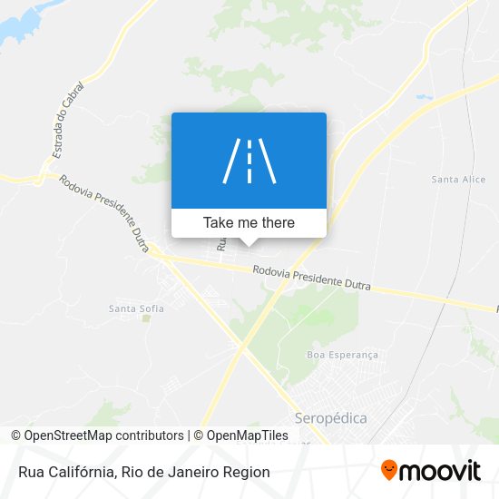 Rua Califórnia map