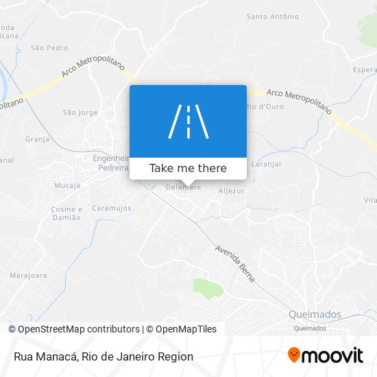 Mapa Rua Manacá