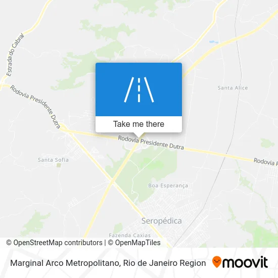 Marginal Arco Metropolitano map
