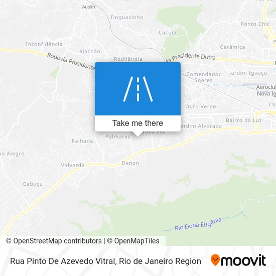 Rua Pinto De Azevedo Vitral map