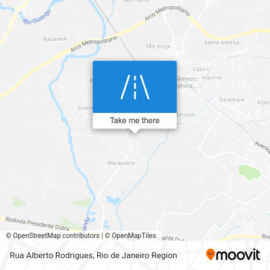Rua Alberto Rodrigues map