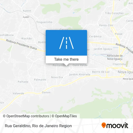 Rua Geraldino map
