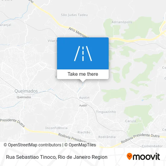 Rua Sebastiao Tinoco map
