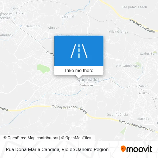 Rua Dona Maria Cândida map