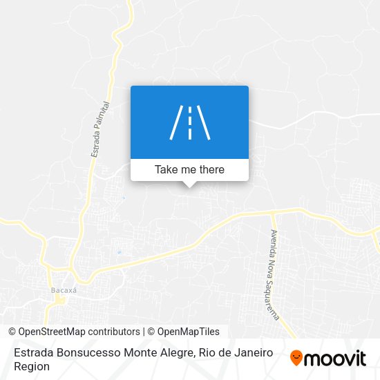 Estrada Bonsucesso Monte Alegre map