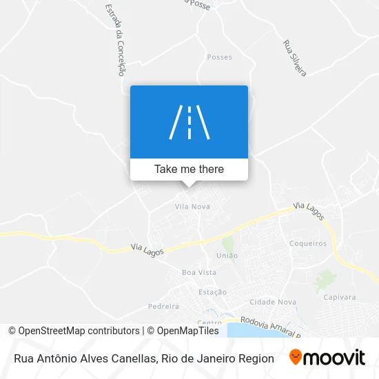 Rua Antônio Alves Canellas map